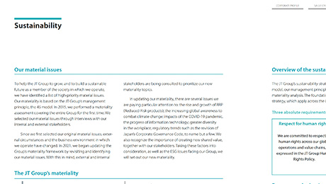 Sustainability
												(Key performance indicators: non-financial performance included）image